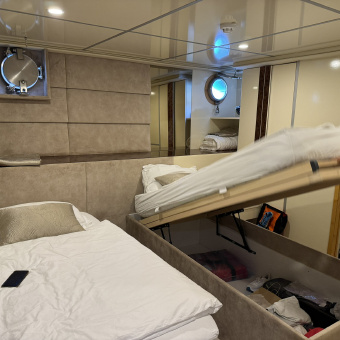 Croatia Bike and Boat Melody yacht below deck twin cabin