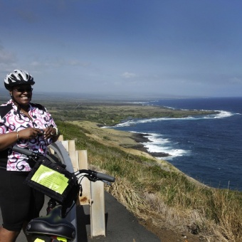 Ocean view during Hawaii Bike Tour