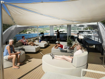 Croatia Bike and Boat Melody yacht shade deck