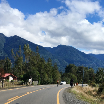 Lake and Volcano District from the Chile Bike Tour